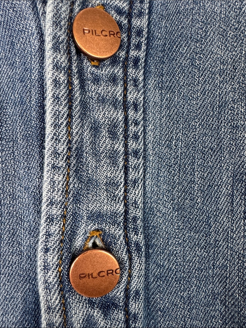 Pilcro Light Blue Denim Mini Dress - Picture 3 of 6